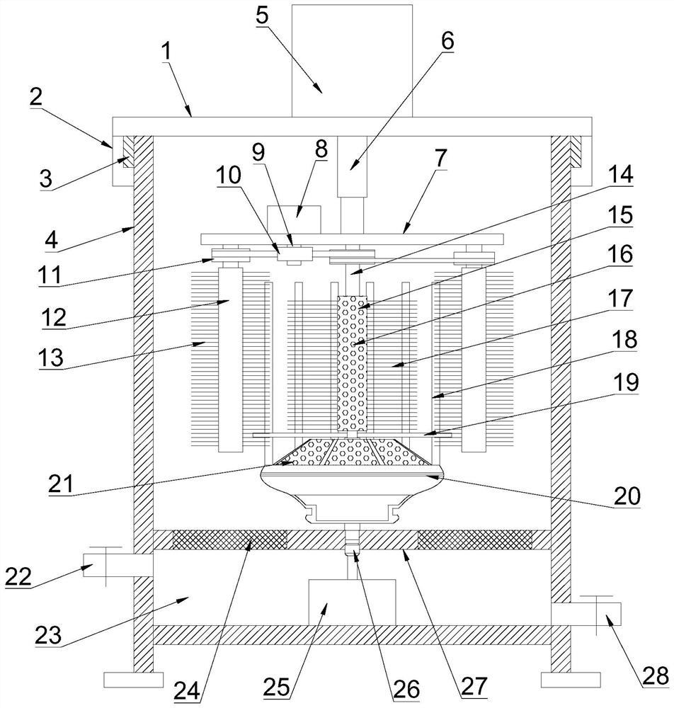 Circular cleaning device for automobile brake pads