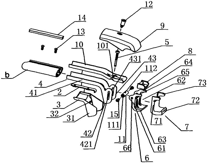 Roof luggage rack for automobile