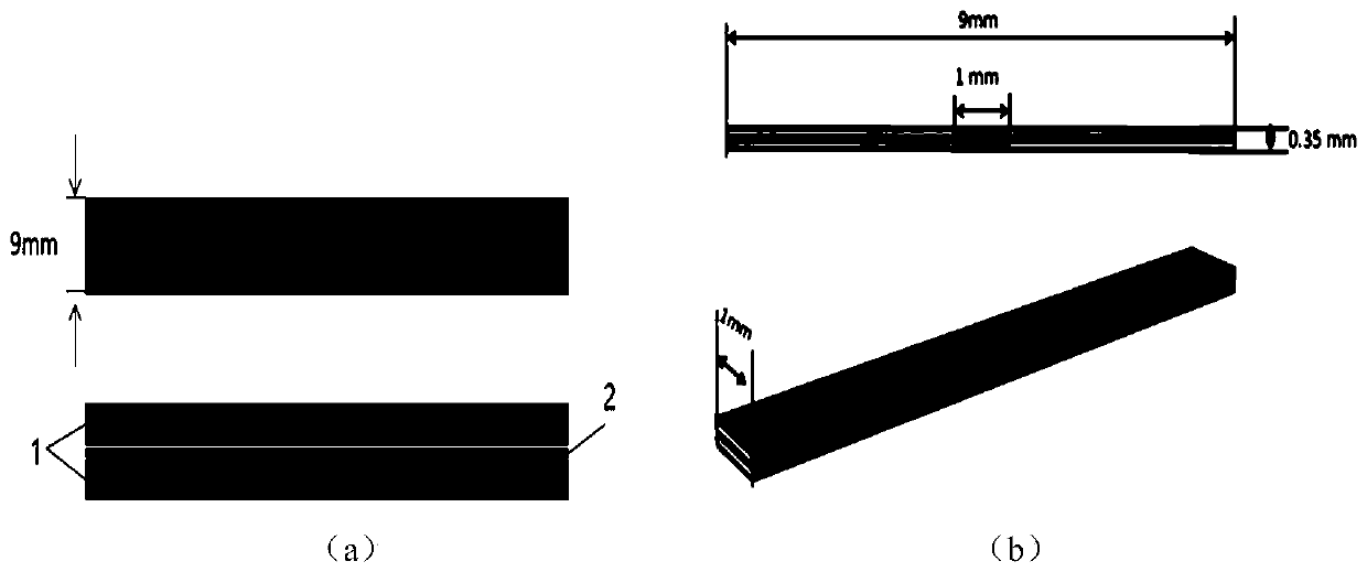 A method for predicting the fatigue life of a bonding layer of a bonding structure under high-temperature and low-temperature cold and hot circulation conditions