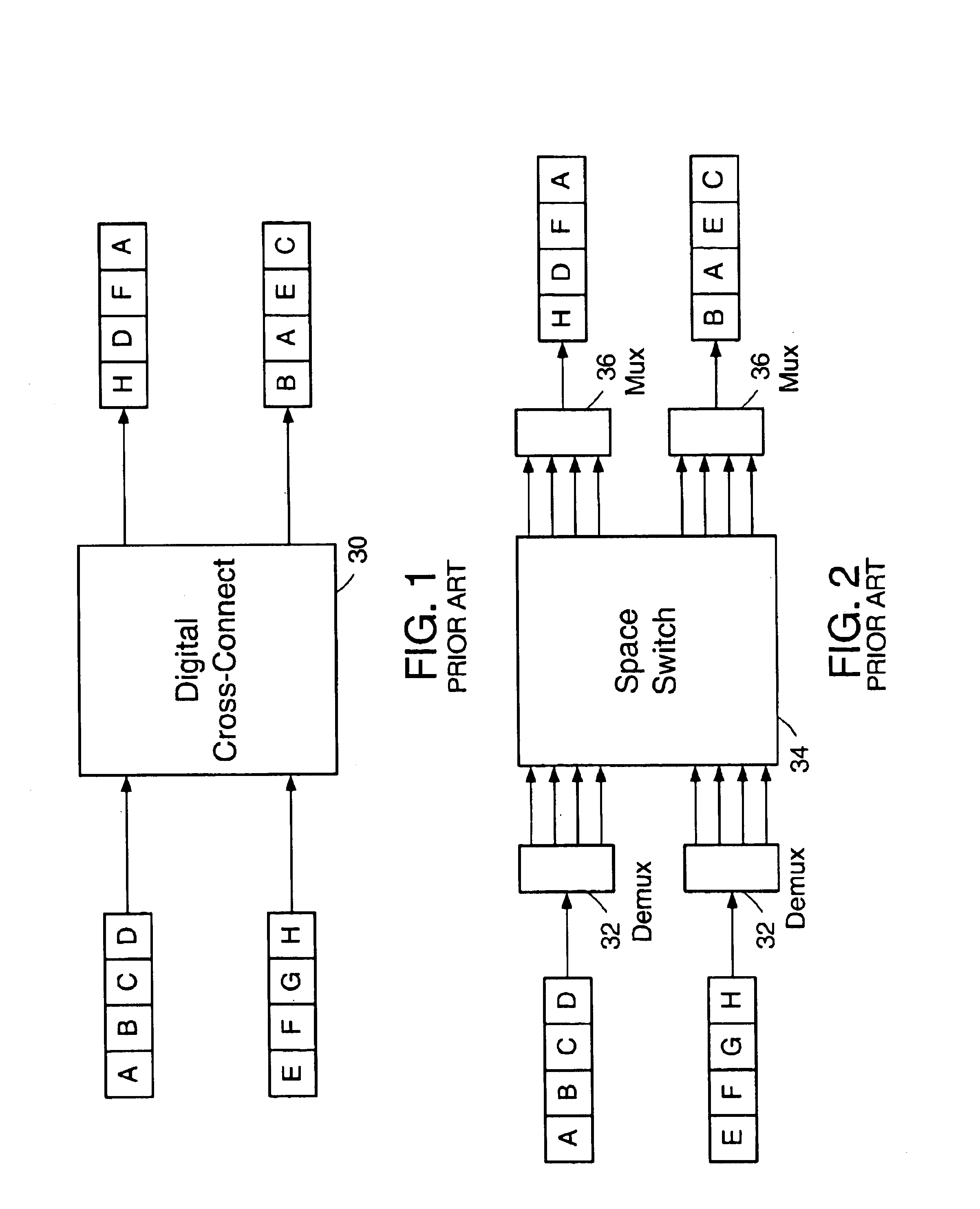 Multistage digital cross connect with integral frame timing