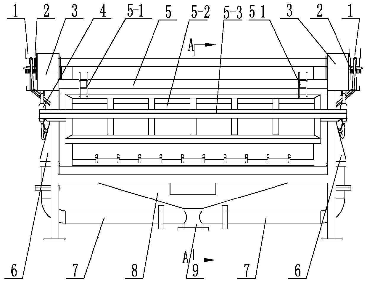 Rapid draining device for kitchen waste