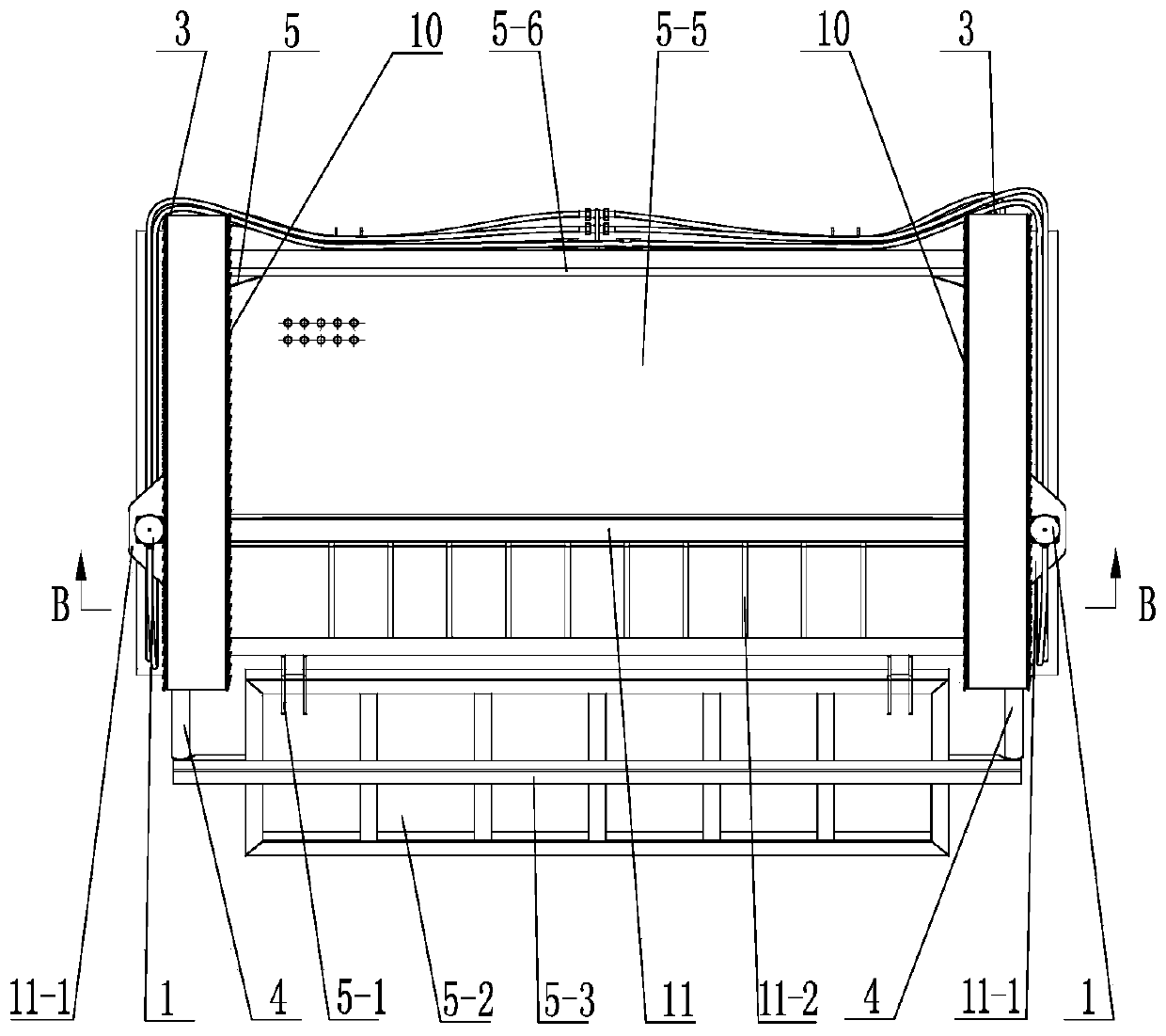 Rapid draining device for kitchen waste