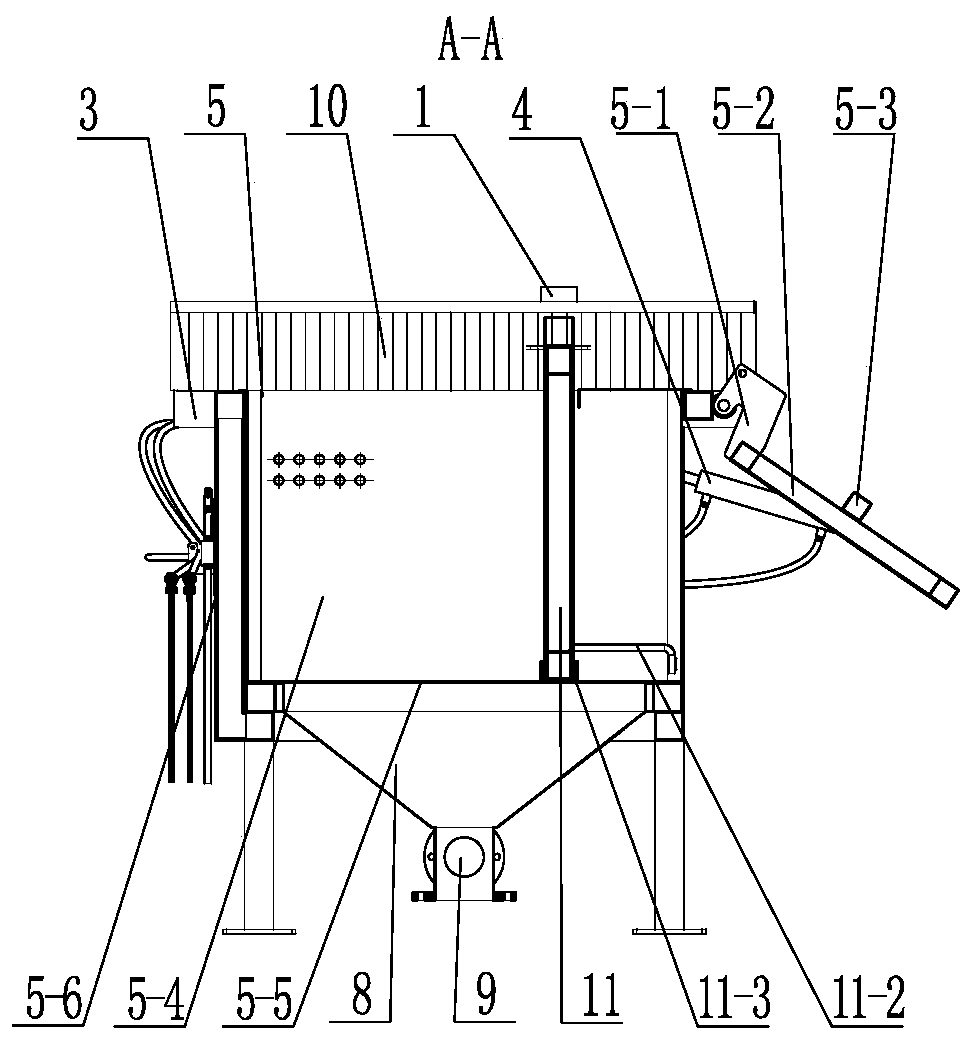 Rapid draining device for kitchen waste