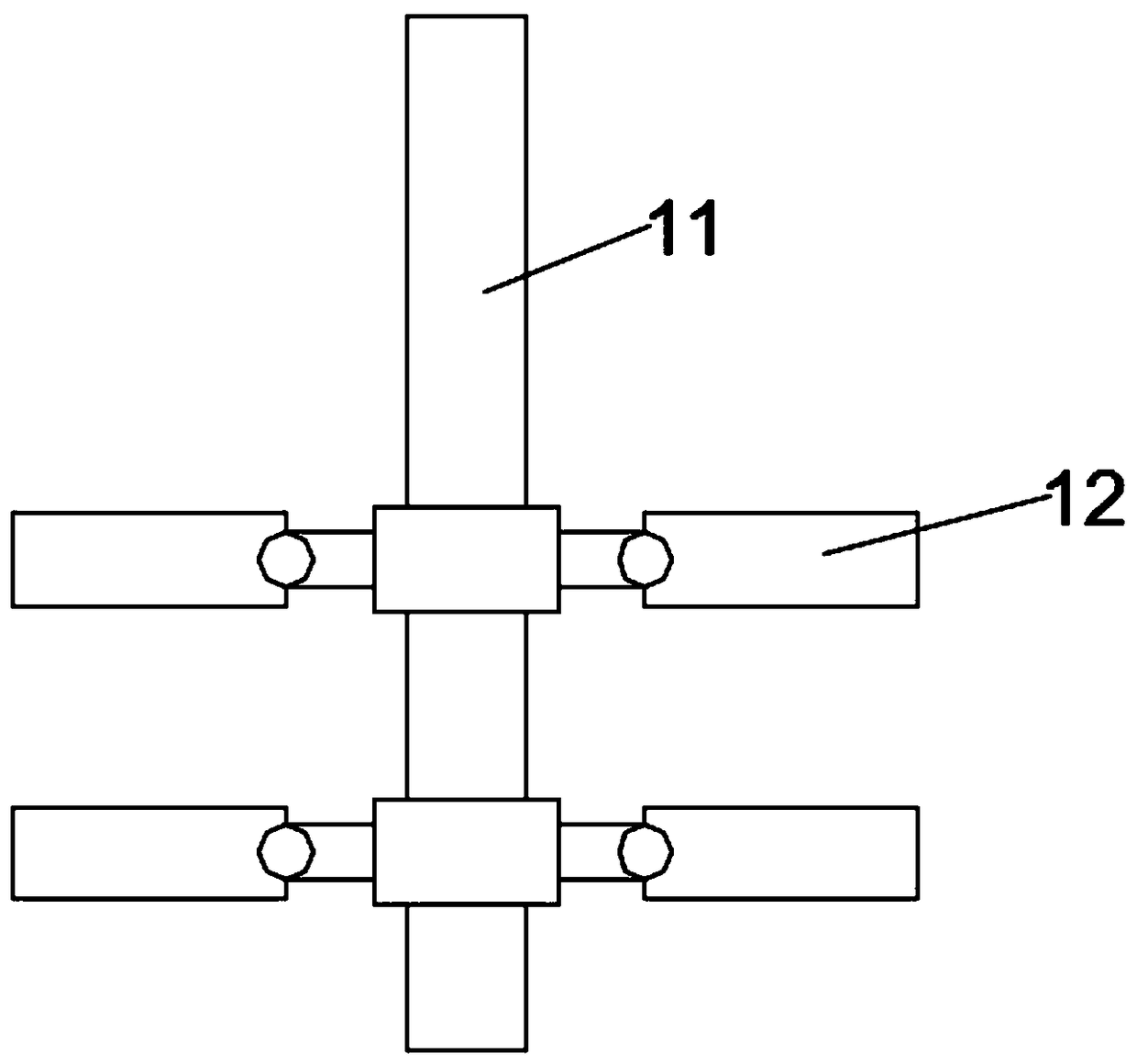 Anti-clogging sewage filtering treatment device