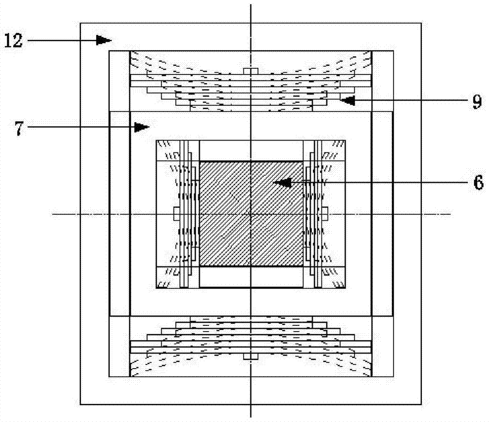 A kind of large earthquake and small earthquake stiffness switching damping spherical bearing and damping method