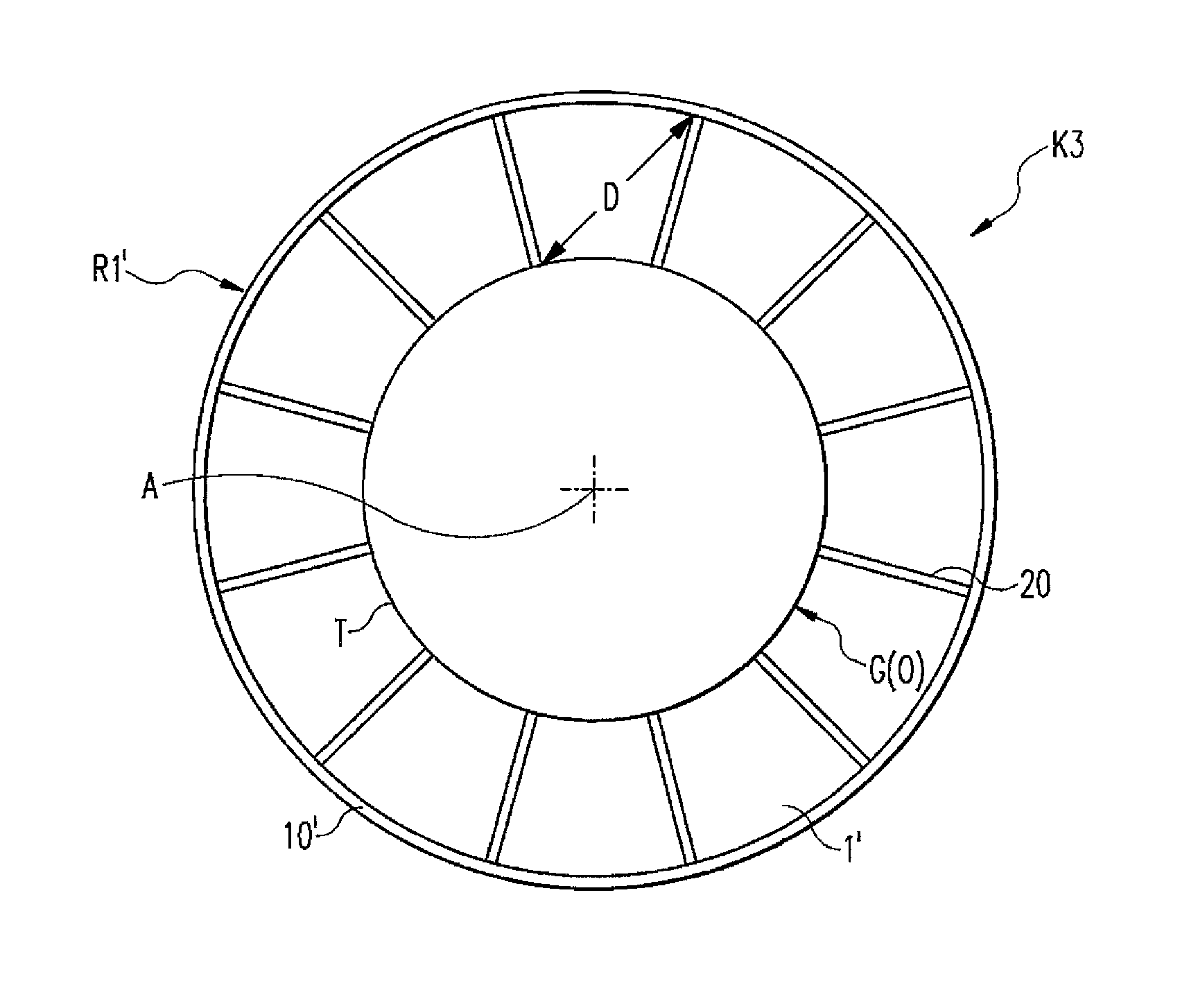 LED lamp having a cooling body