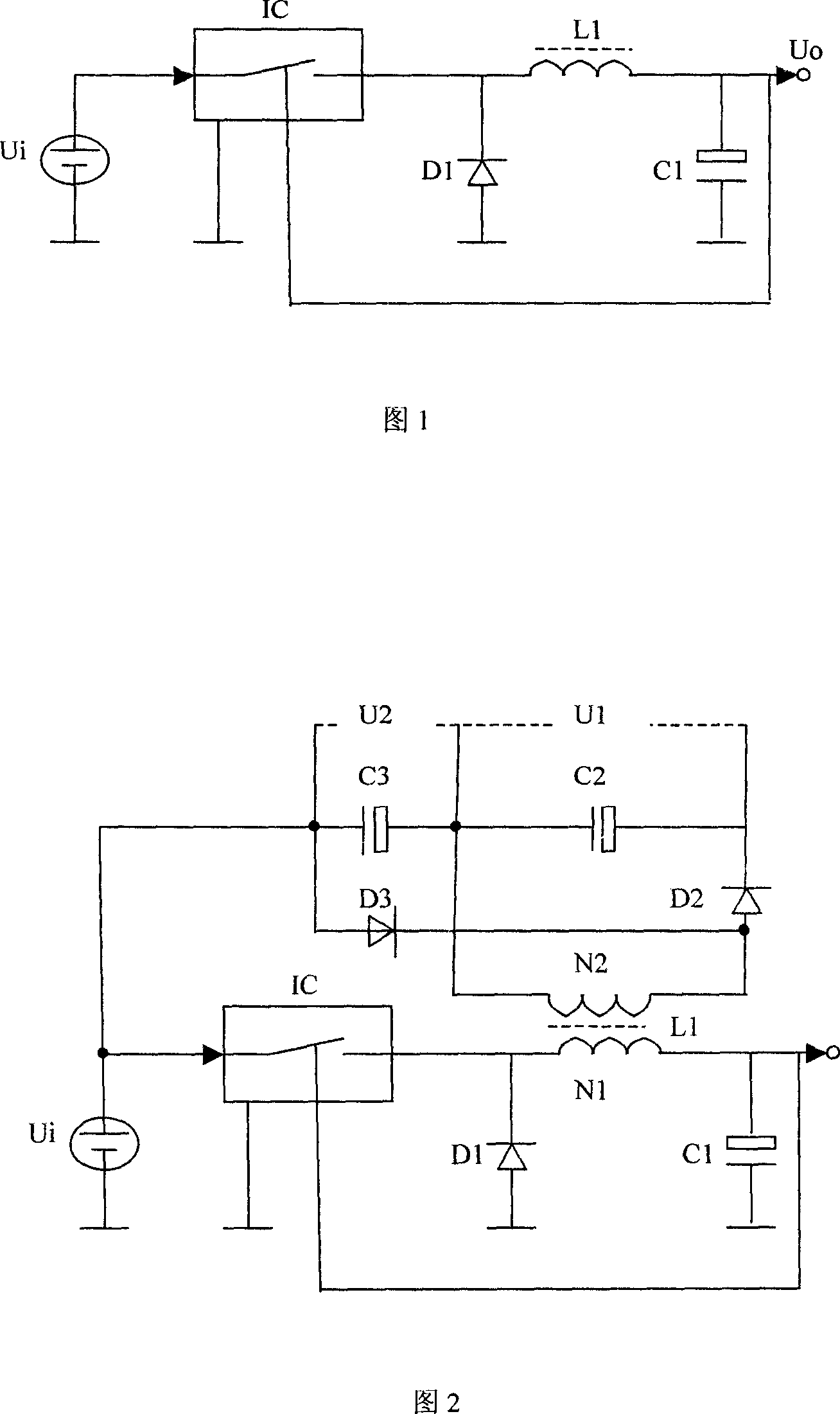 Device and method for converting voltage using switch mode