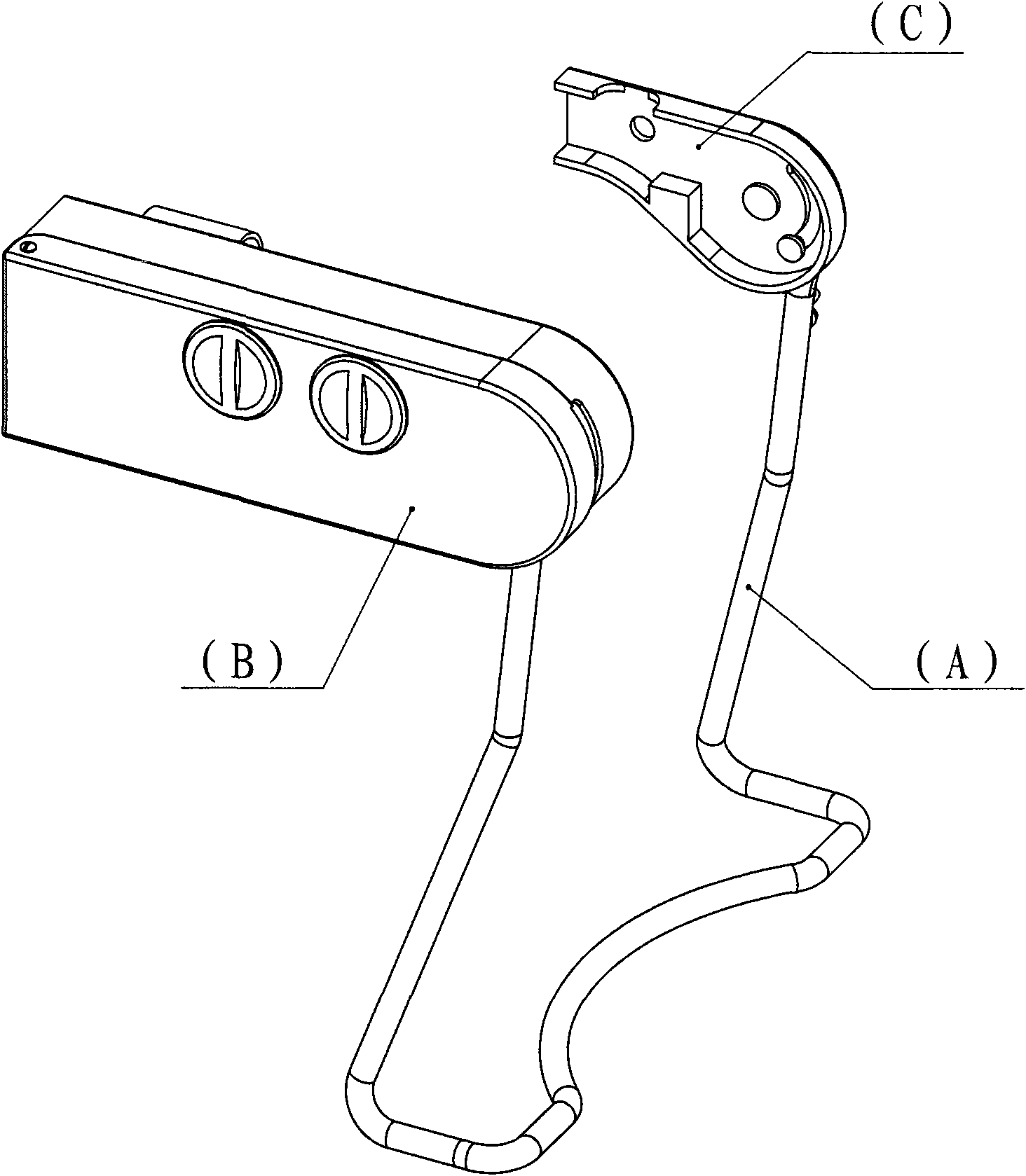 Electric bicycle handle lock unlocked or locked by power key