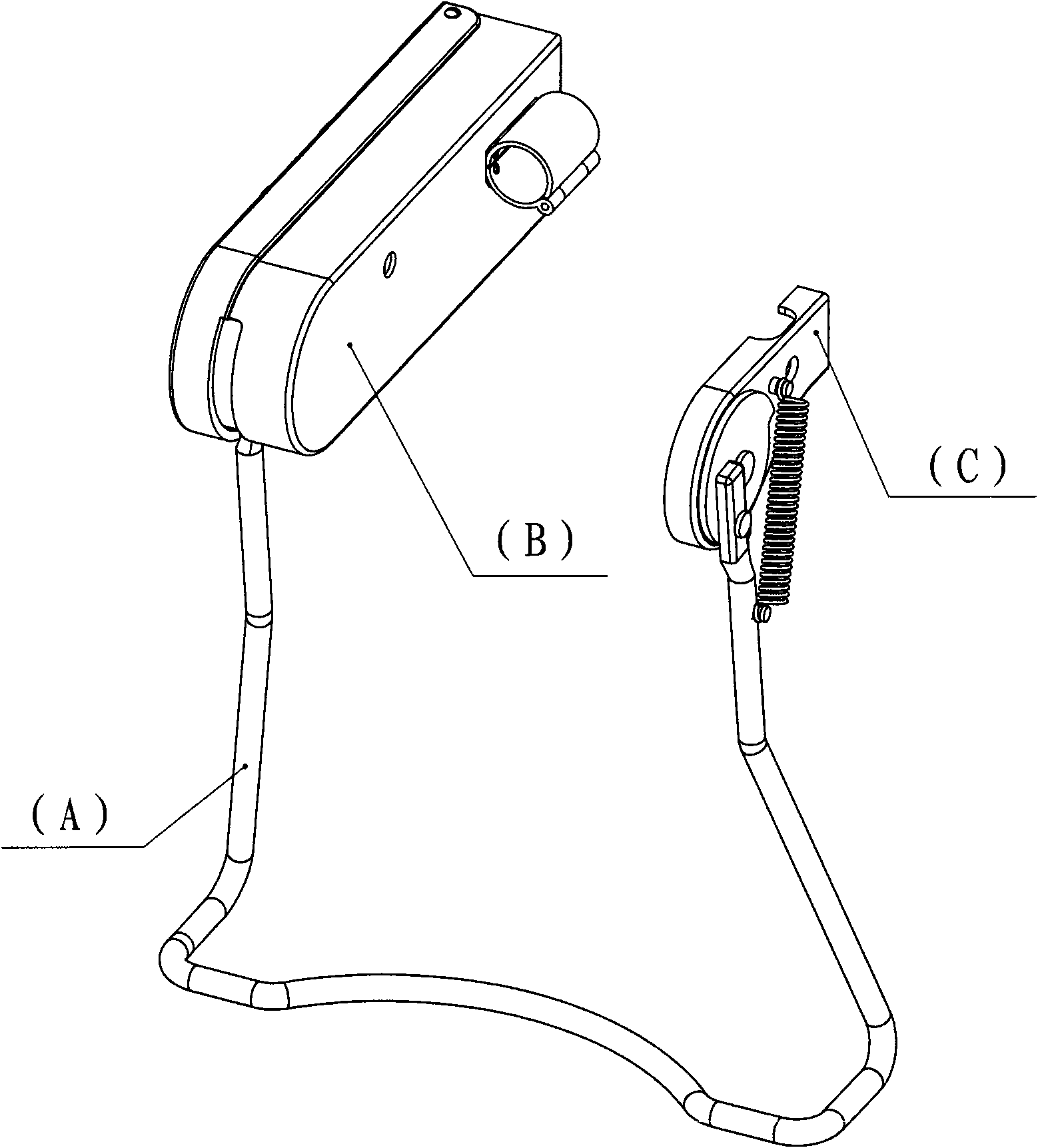 Electric bicycle handle lock unlocked or locked by power key