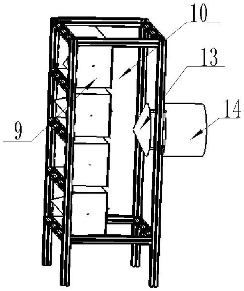 Layered temperature and time control multi-layer mesh belt type camellia seed drying device