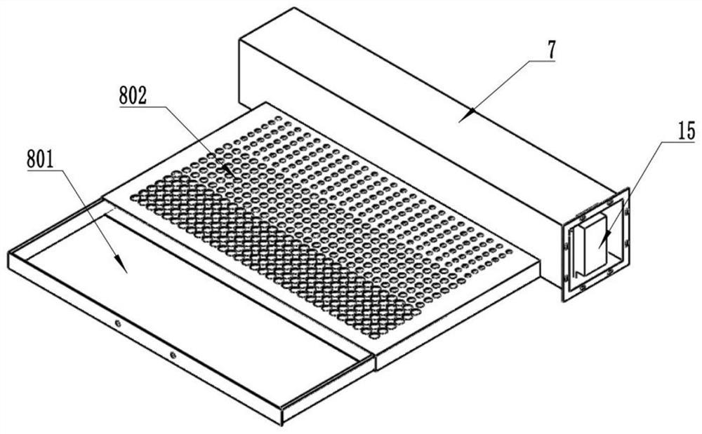 Layered temperature and time control multi-layer mesh belt type camellia seed drying device