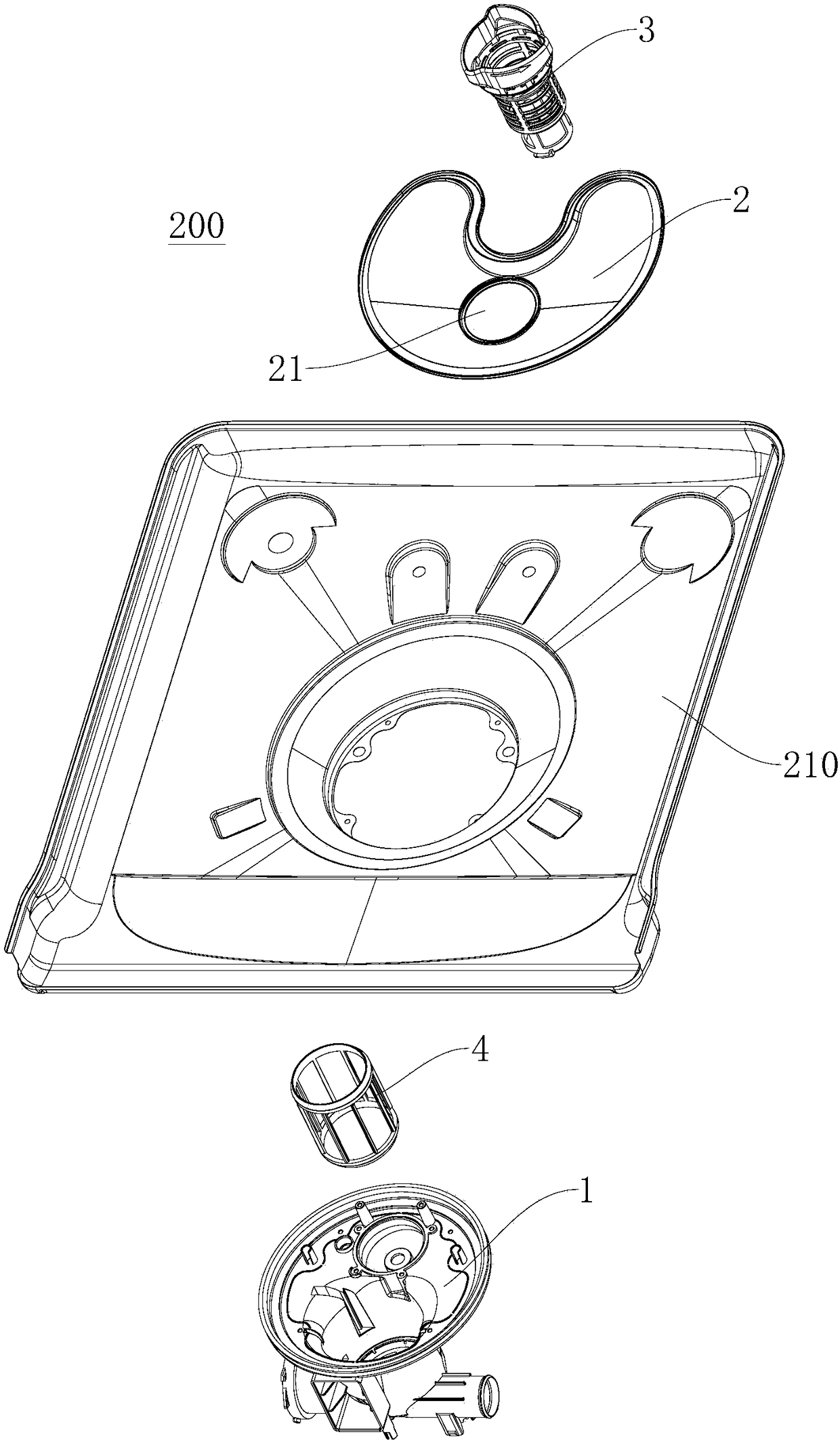 Filter device for dishwasher and dishwasher having same