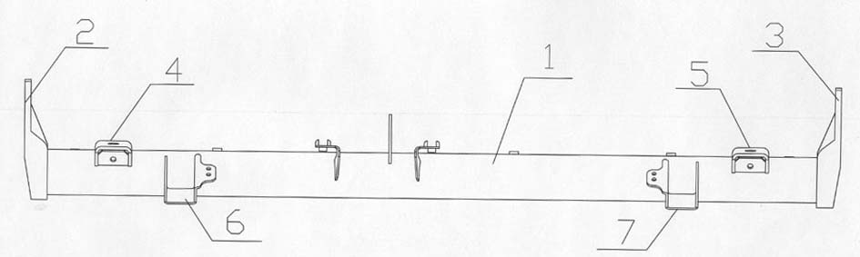 Non-drive type rear axle for automobile