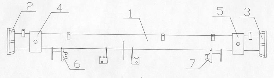 Non-drive type rear axle for automobile