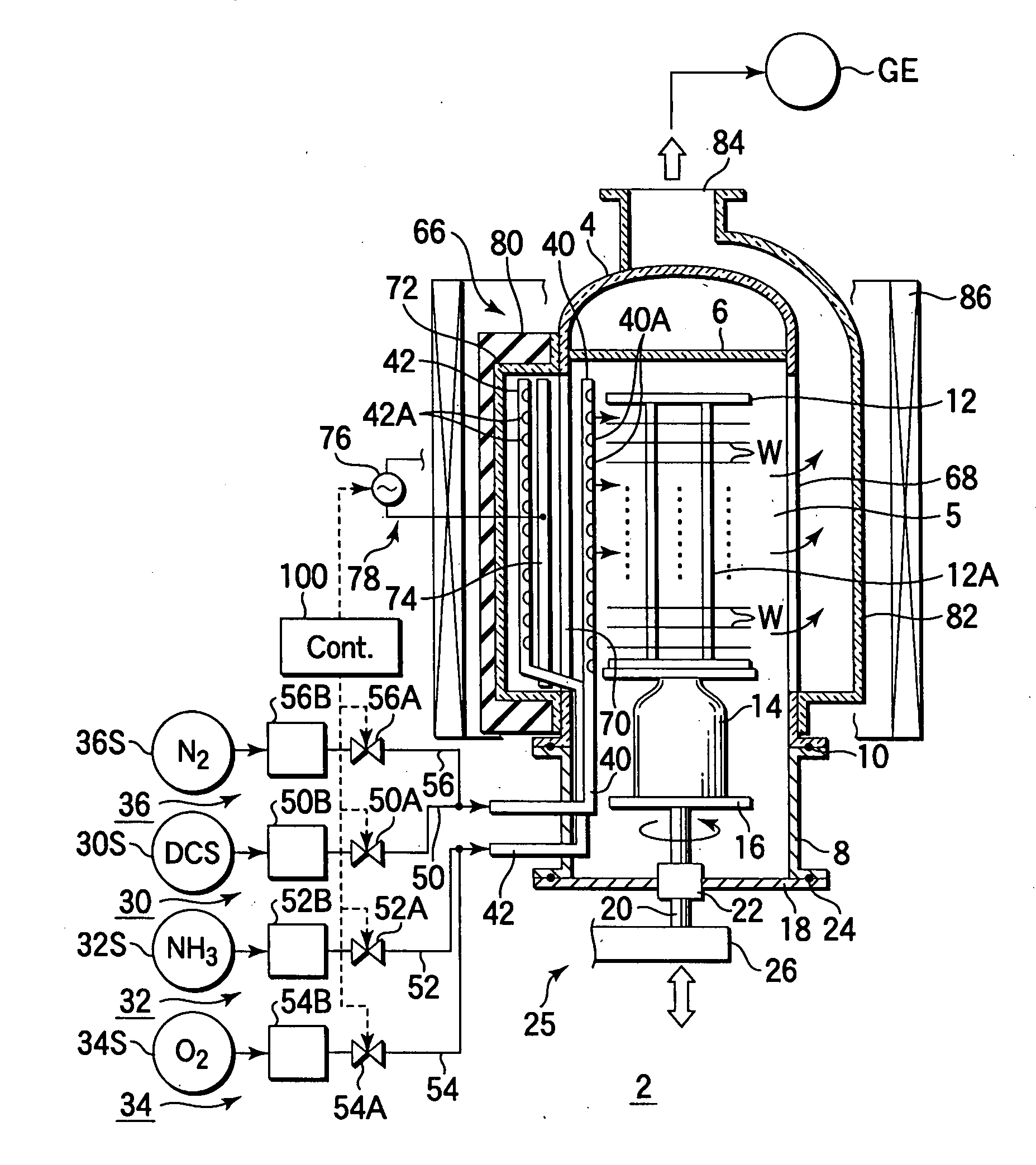 Film formation apparatus for semiconductor process and method for using the same