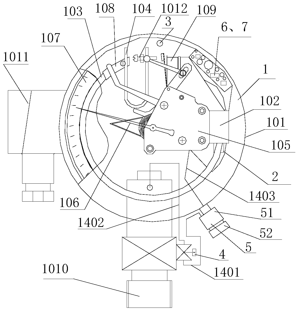 Gas density relay for self-test junction contact resistance