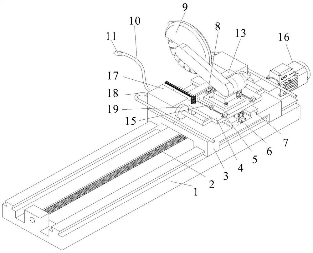 Intermittent electric cutting machine moving seat