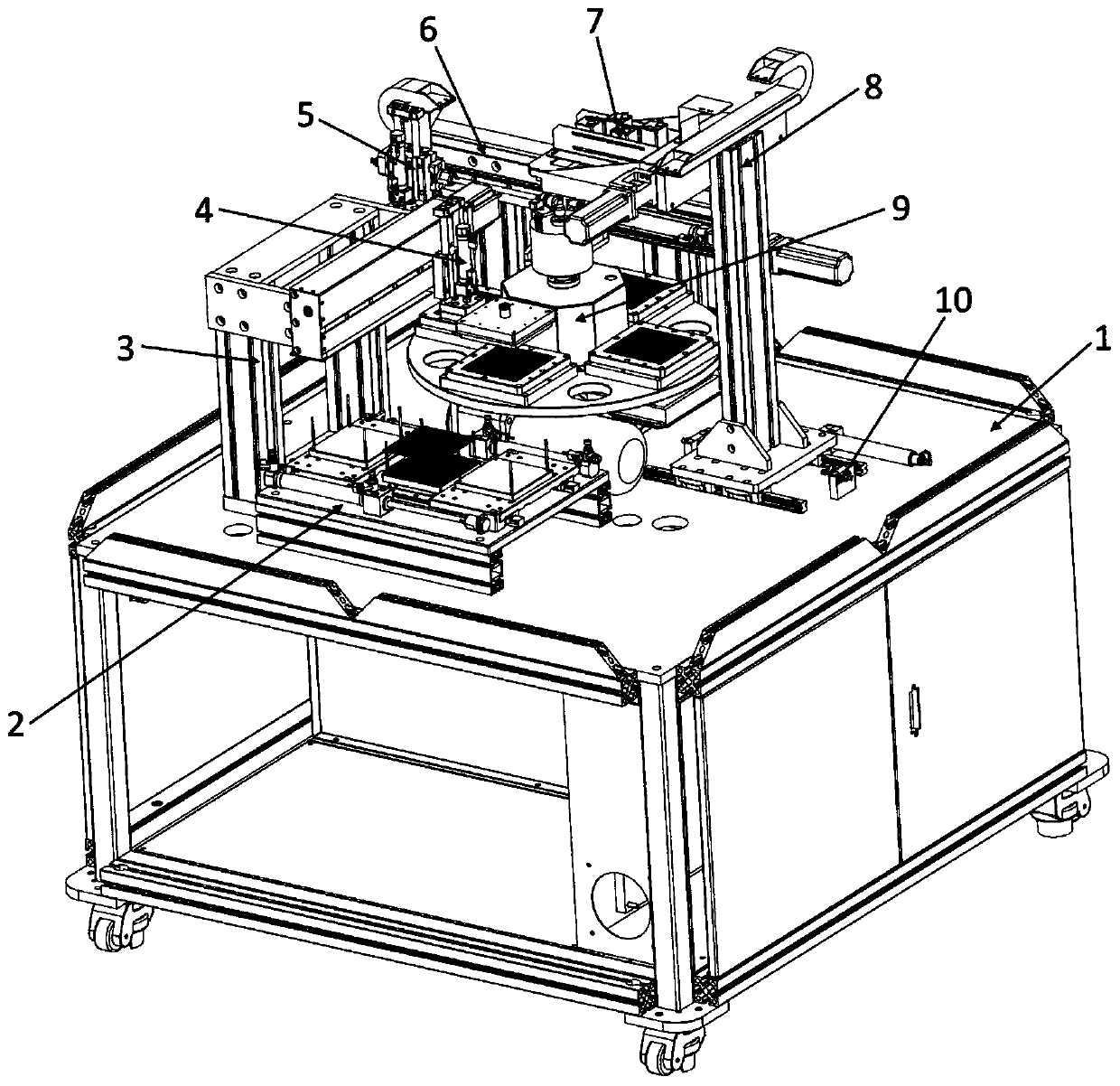 Visual detection robot for flexible circuit board and transmission method of visual detection robot