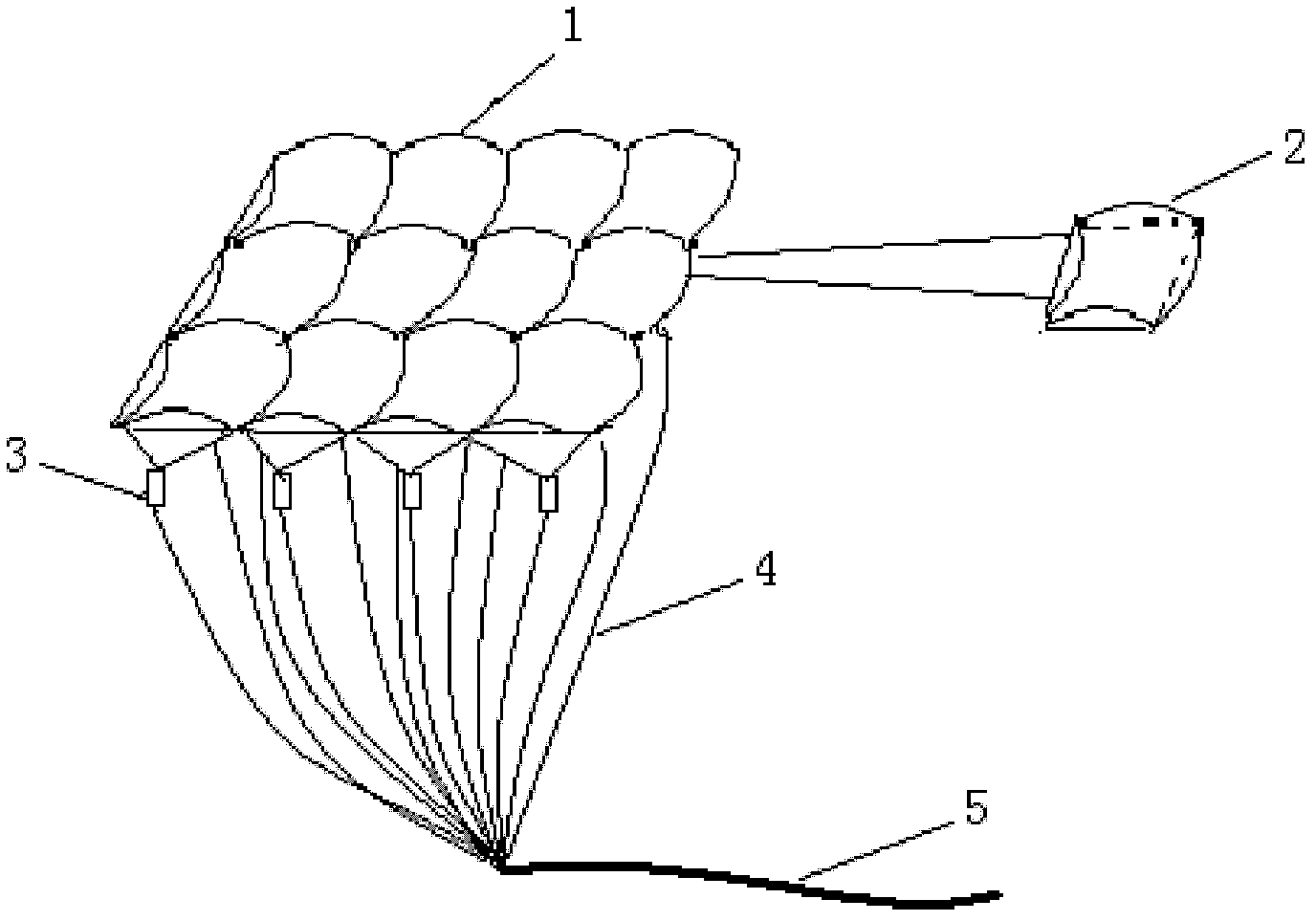 Lens array type light energy collecting and transmitting system