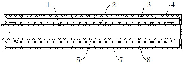 Sewage treatment device based on nanobubbles