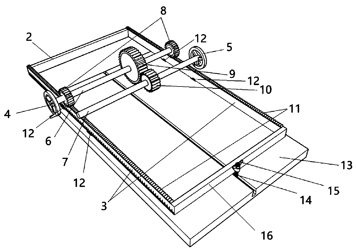 Adjustable baffle ruler for cutting and positioning of machine tools