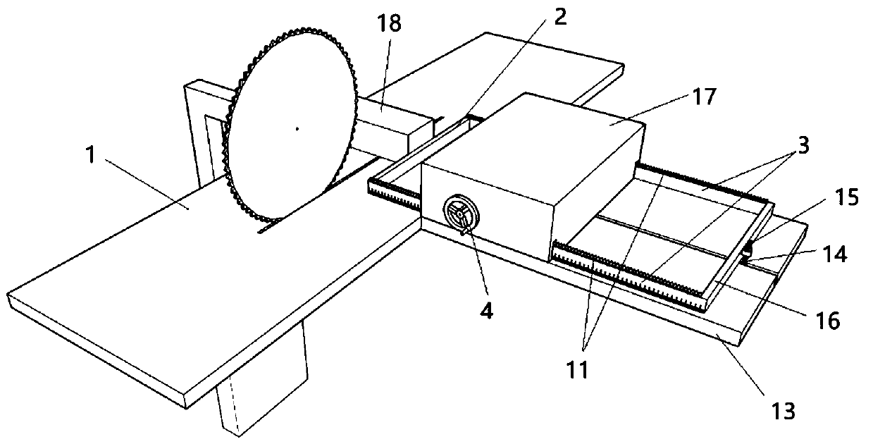 Adjustable baffle ruler for cutting and positioning of machine tools