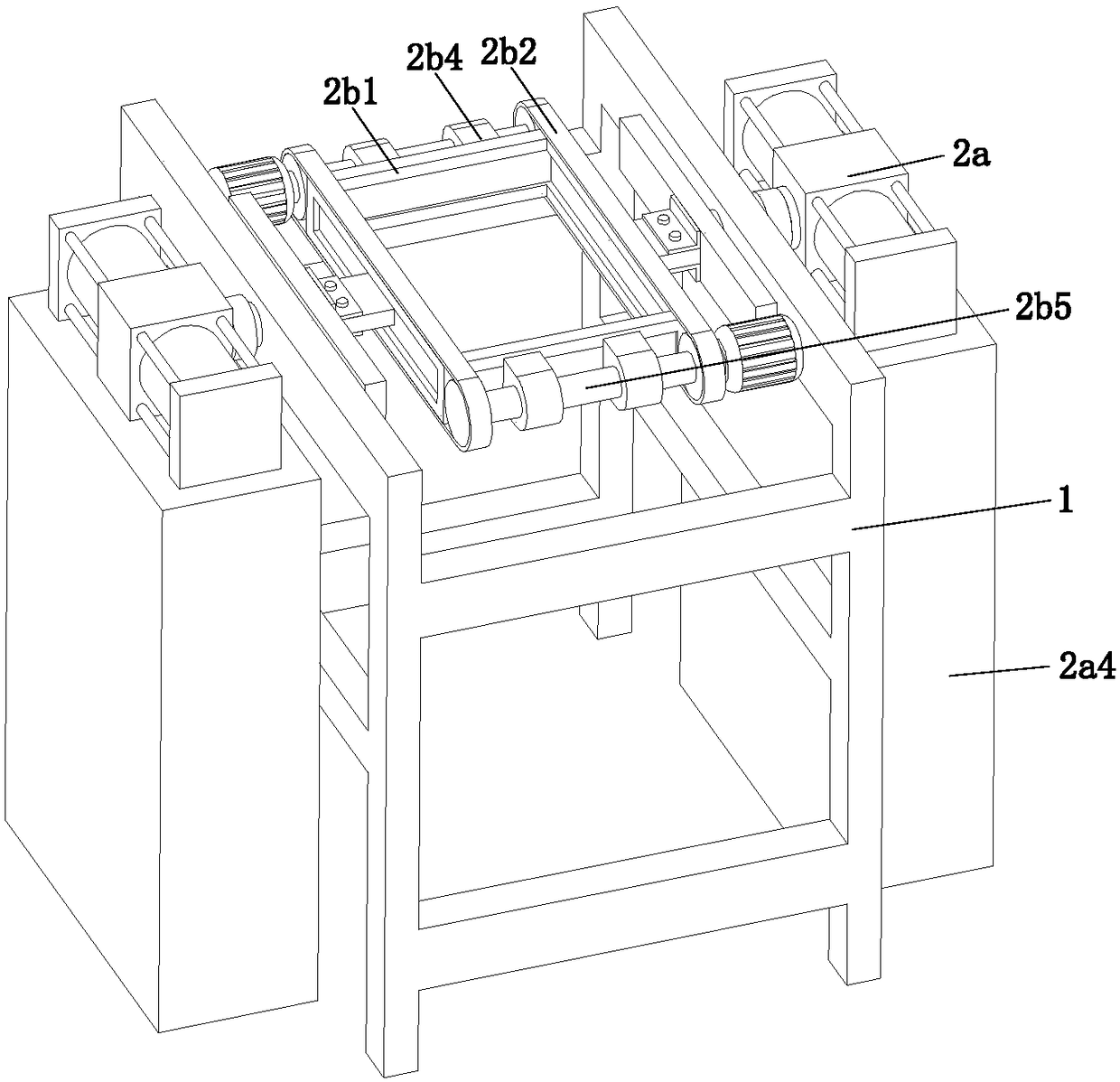 Double-faced notching device for boards