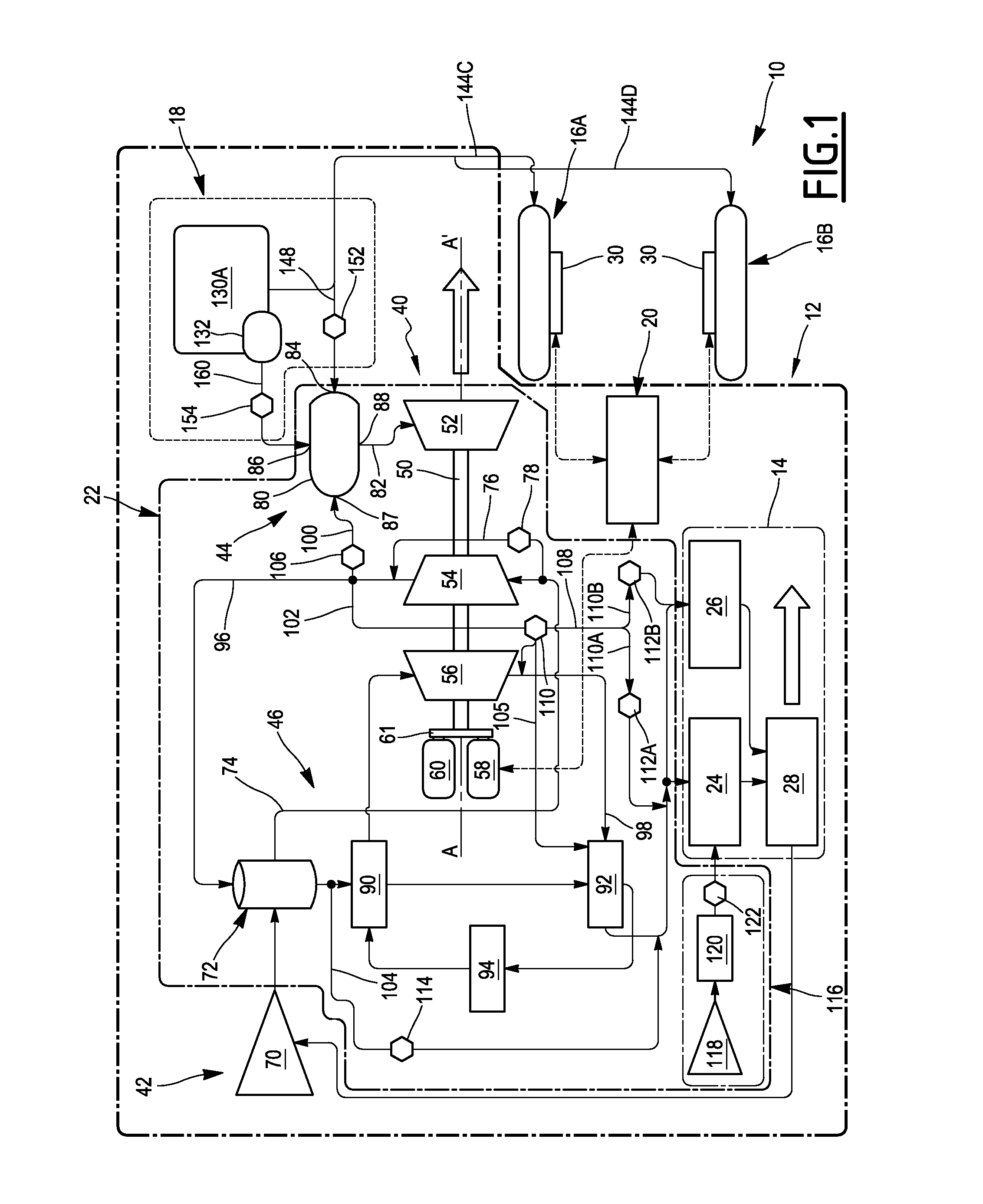 Autonomous electricity production and conditioning system for an aircraft, associated aircraft and method