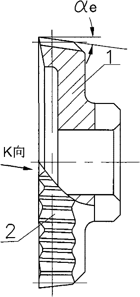 Single-side edge tooth cutting tool for cylindrical gear