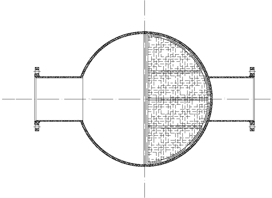 Horizontal dirt separator for water system