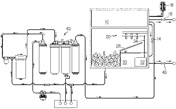 Sensor mounting structure for water purifier and hot and cold water dispenser