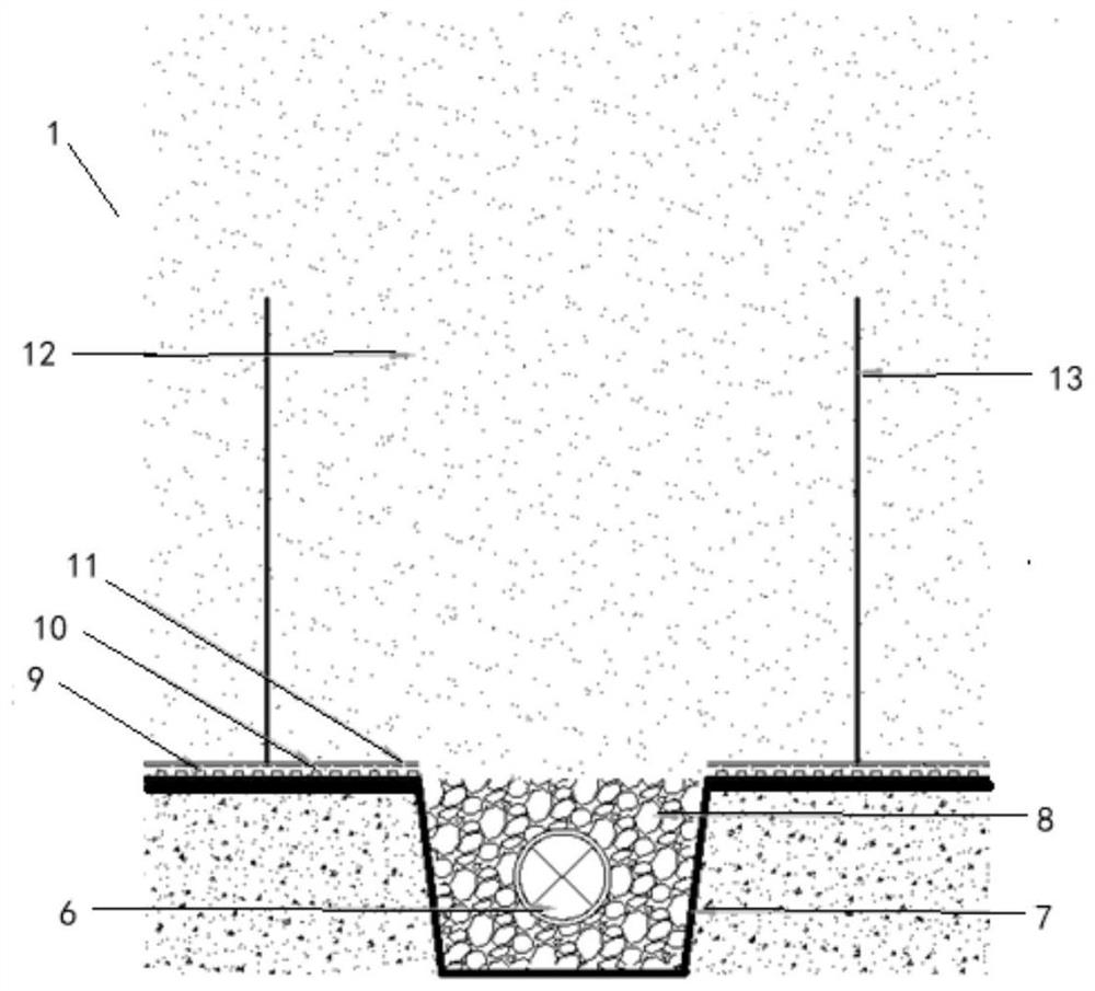 Desalting structure and desalting method for improving saline-alkali soil