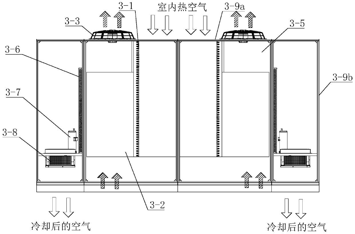 An external machine room cooling system