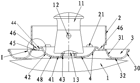 Anti-splashing oil-water collection device of cooking pressure cooker