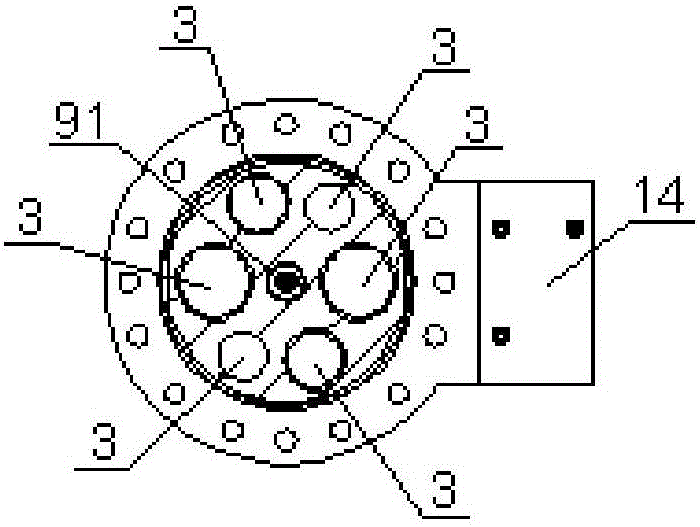 Hydraulically-driven wave energy power generation device