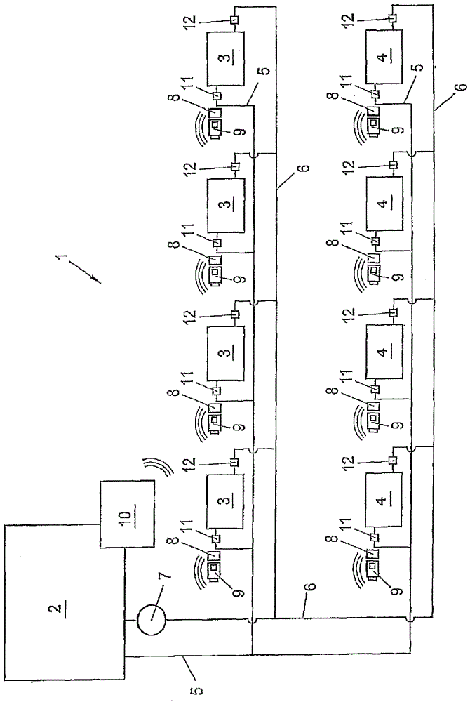 Method for regulating the volume flow of a heating and/or cooling medium via a space heat exchanger of a heating or cooling plant