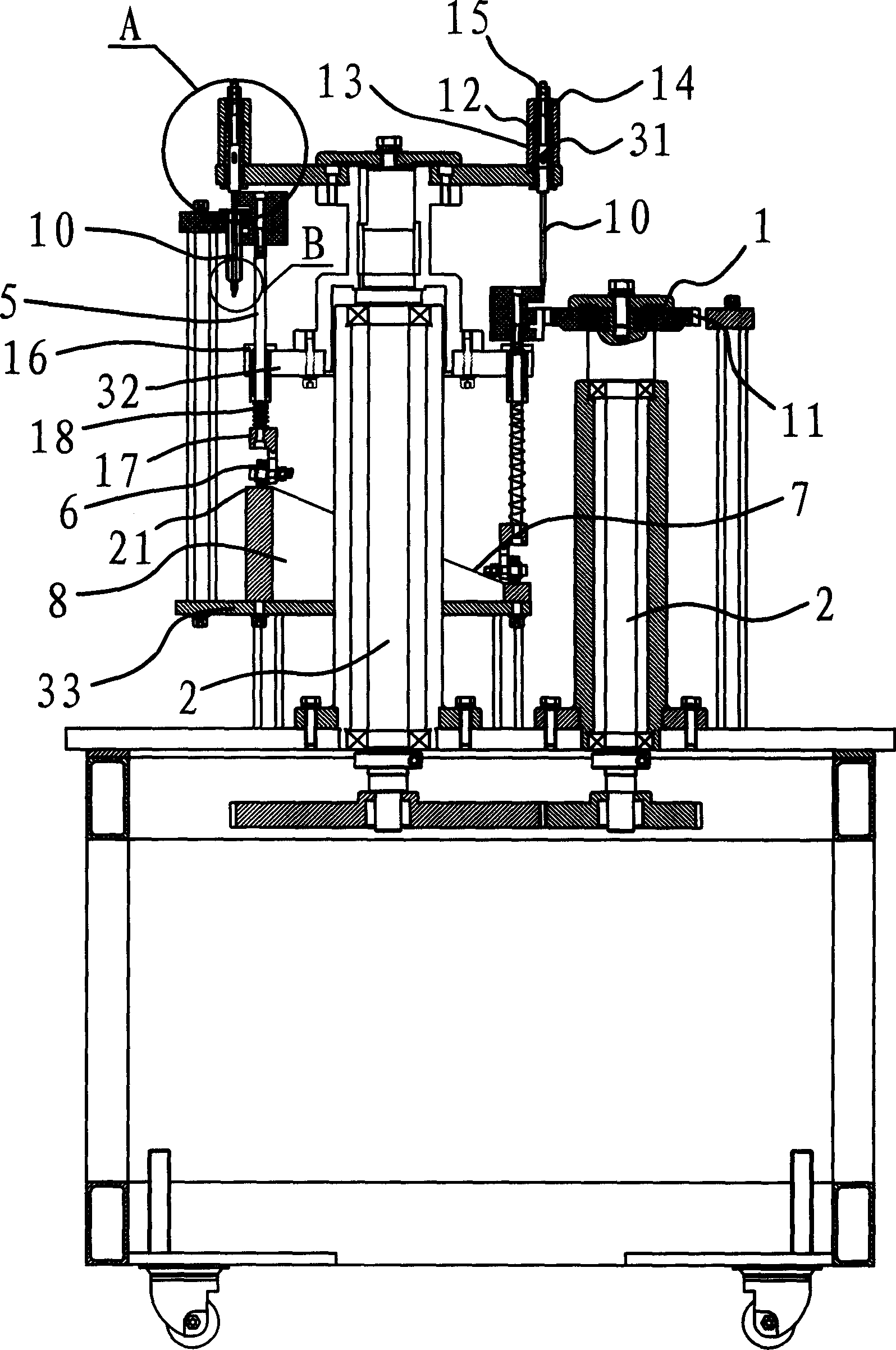 Assembling unit of safety self-destruction syringe assembling machine