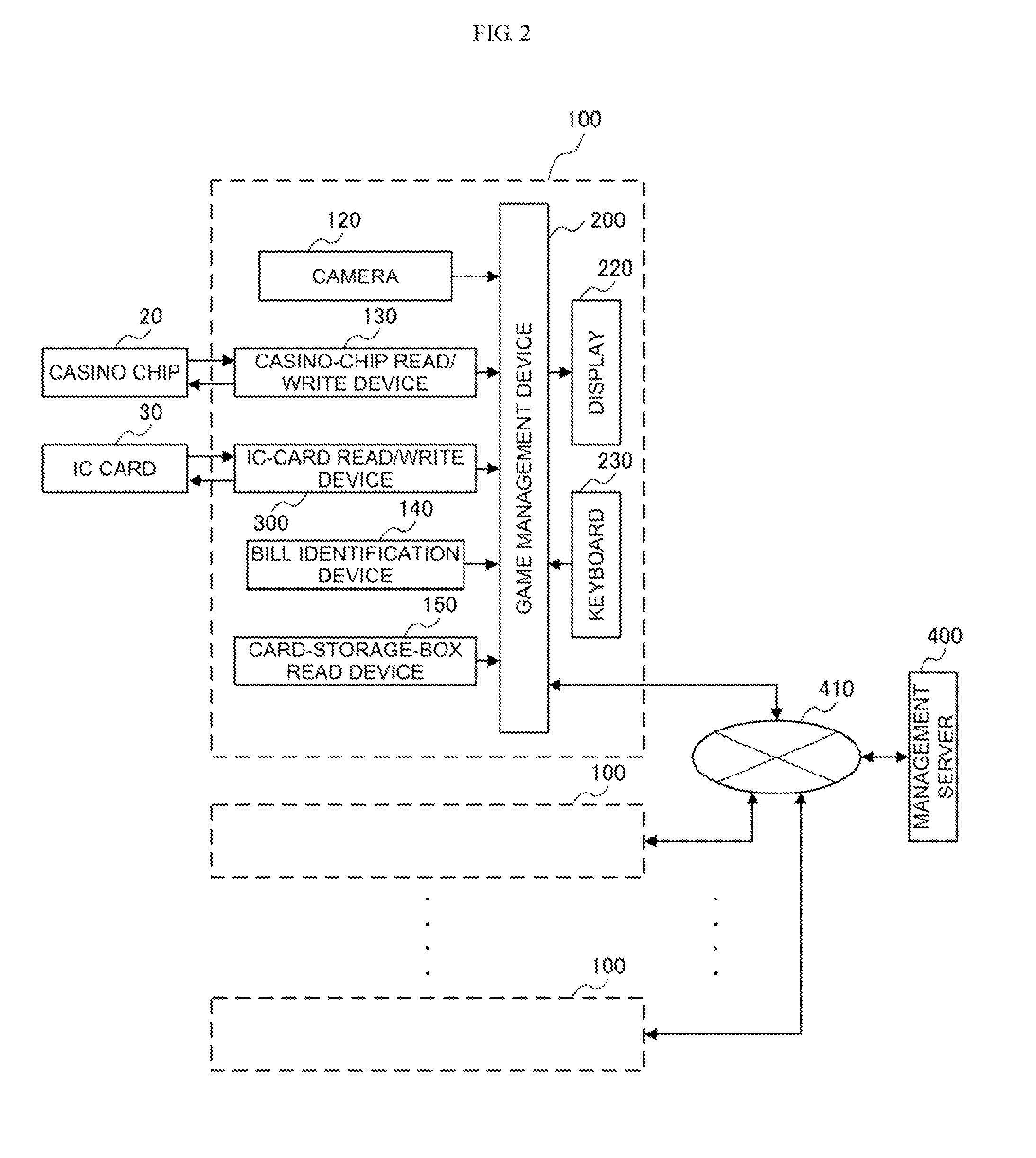 Casino table capable of tracking gaming cards