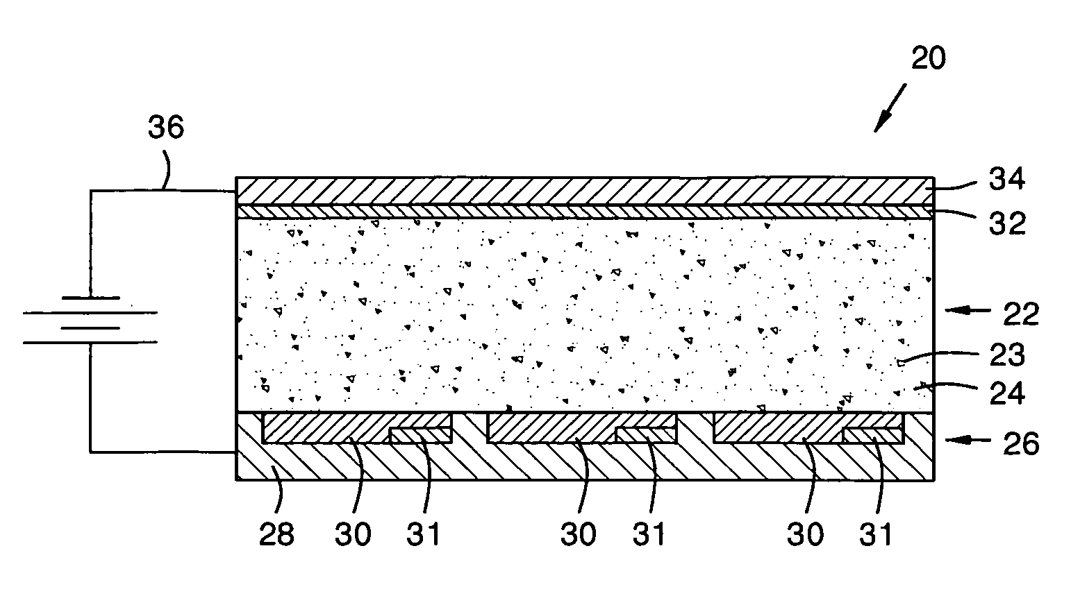 Particle-in-binder X-ray sensitive coating using polyimide binder