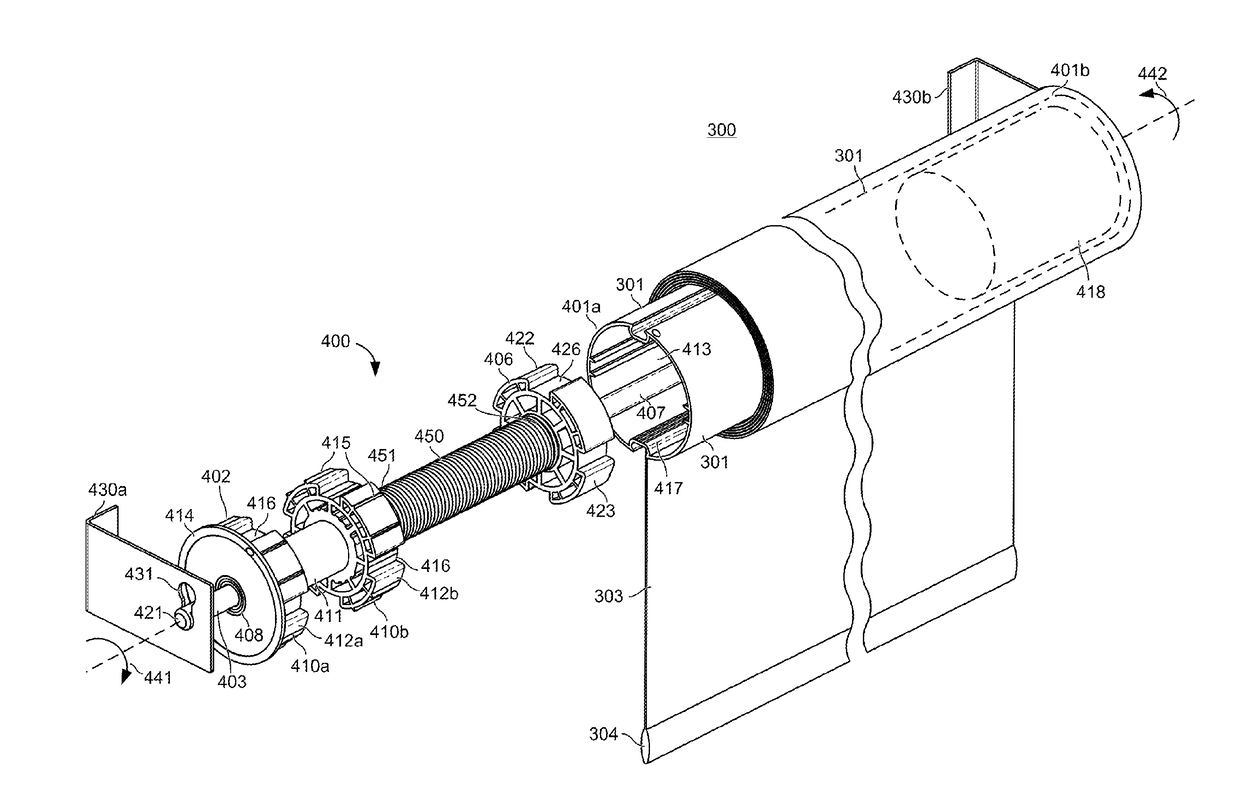 Roller shade with a pretensioned spring and method for pretensioning the spring