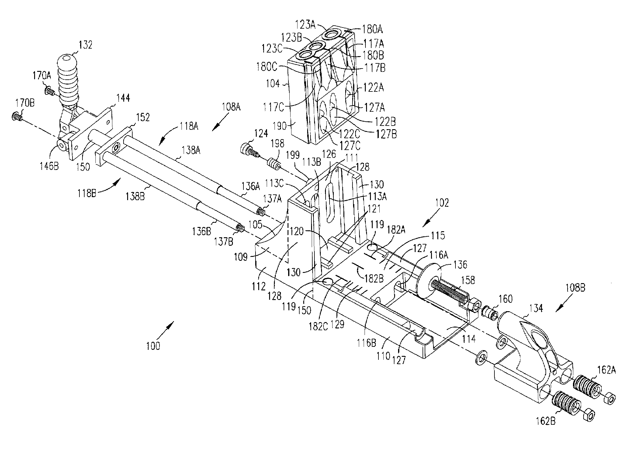 Adjustable holding system