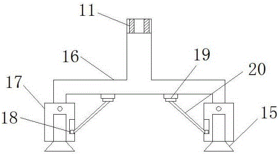 High-efficiency automatic cleaning device of numerical control machine tool