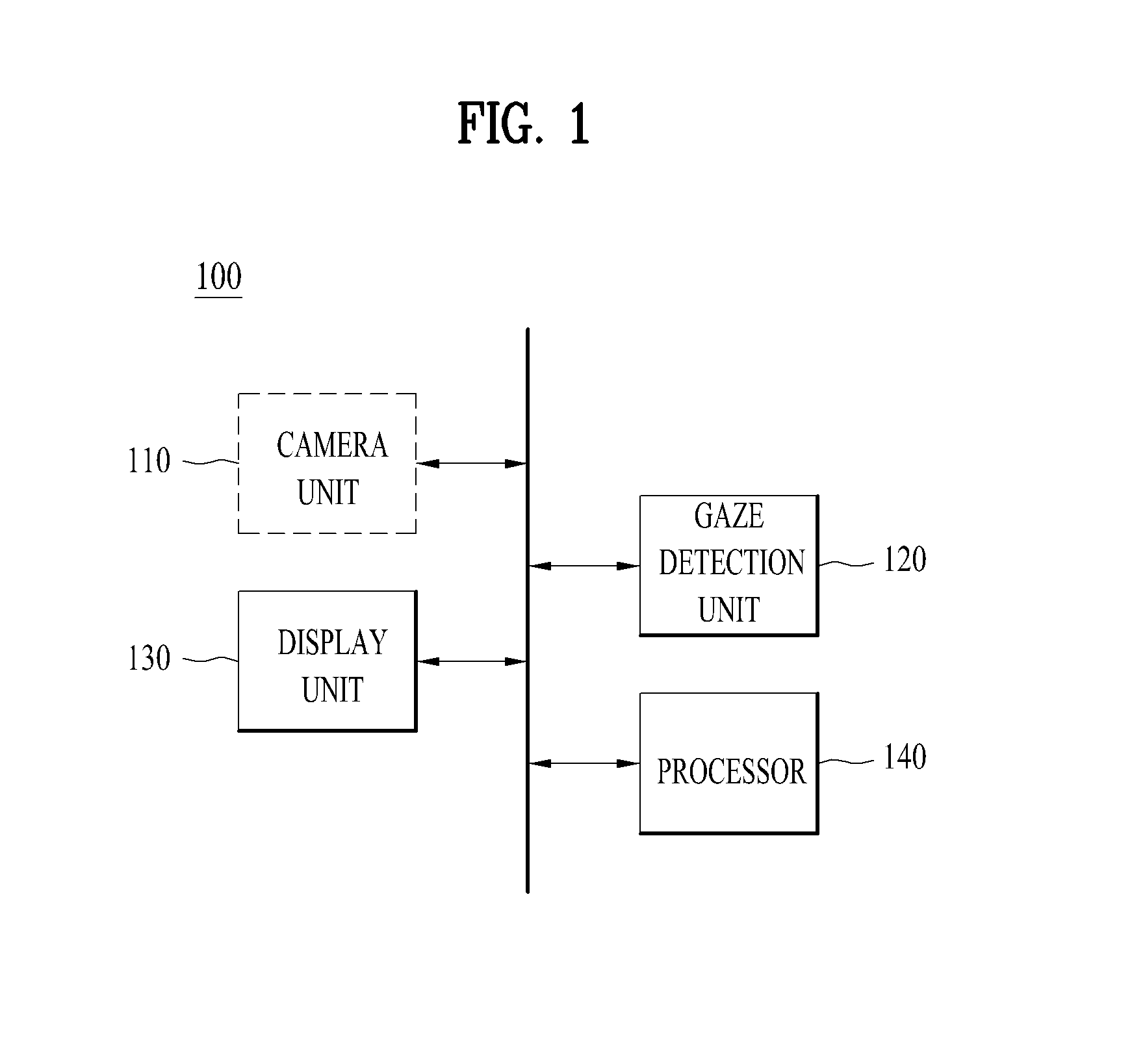 Portable device for tracking user gaze to provide augmented reality display