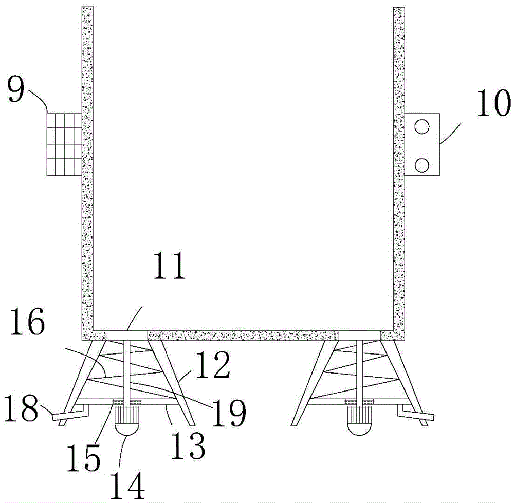 Backpack type semi-automatic fertilization device used in crop growing period