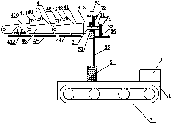 Hedge pruning device capable of switching between straight pruning and arc pruning