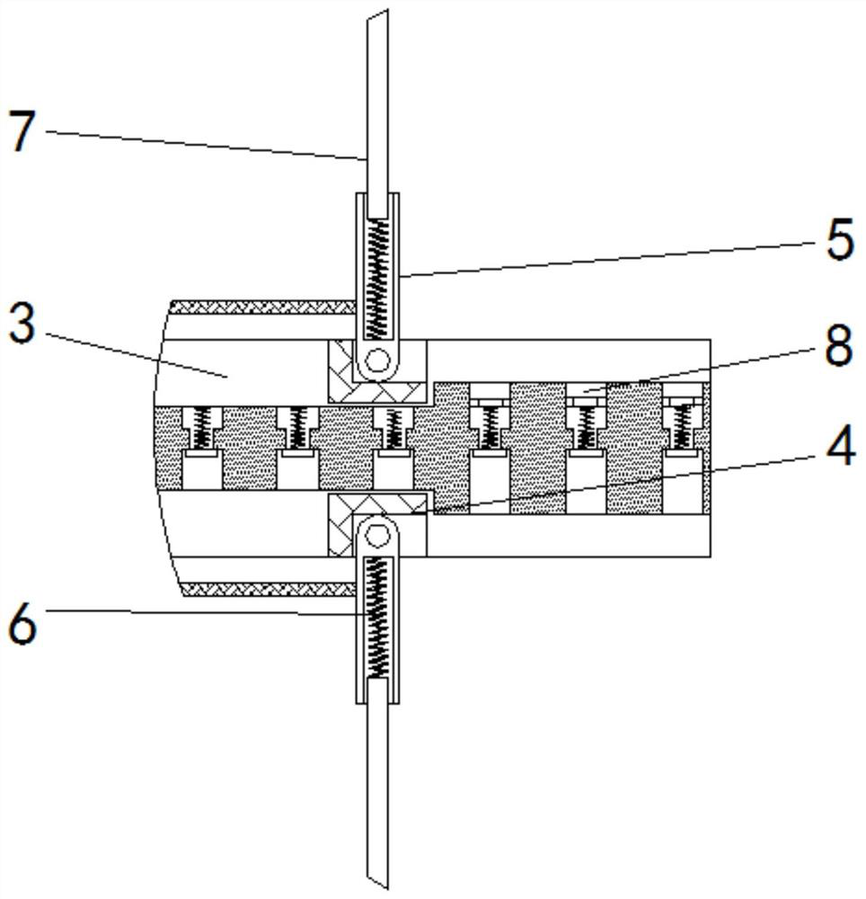 Domestic sewage treatment device capable of collecting solid garbage and saving water resources