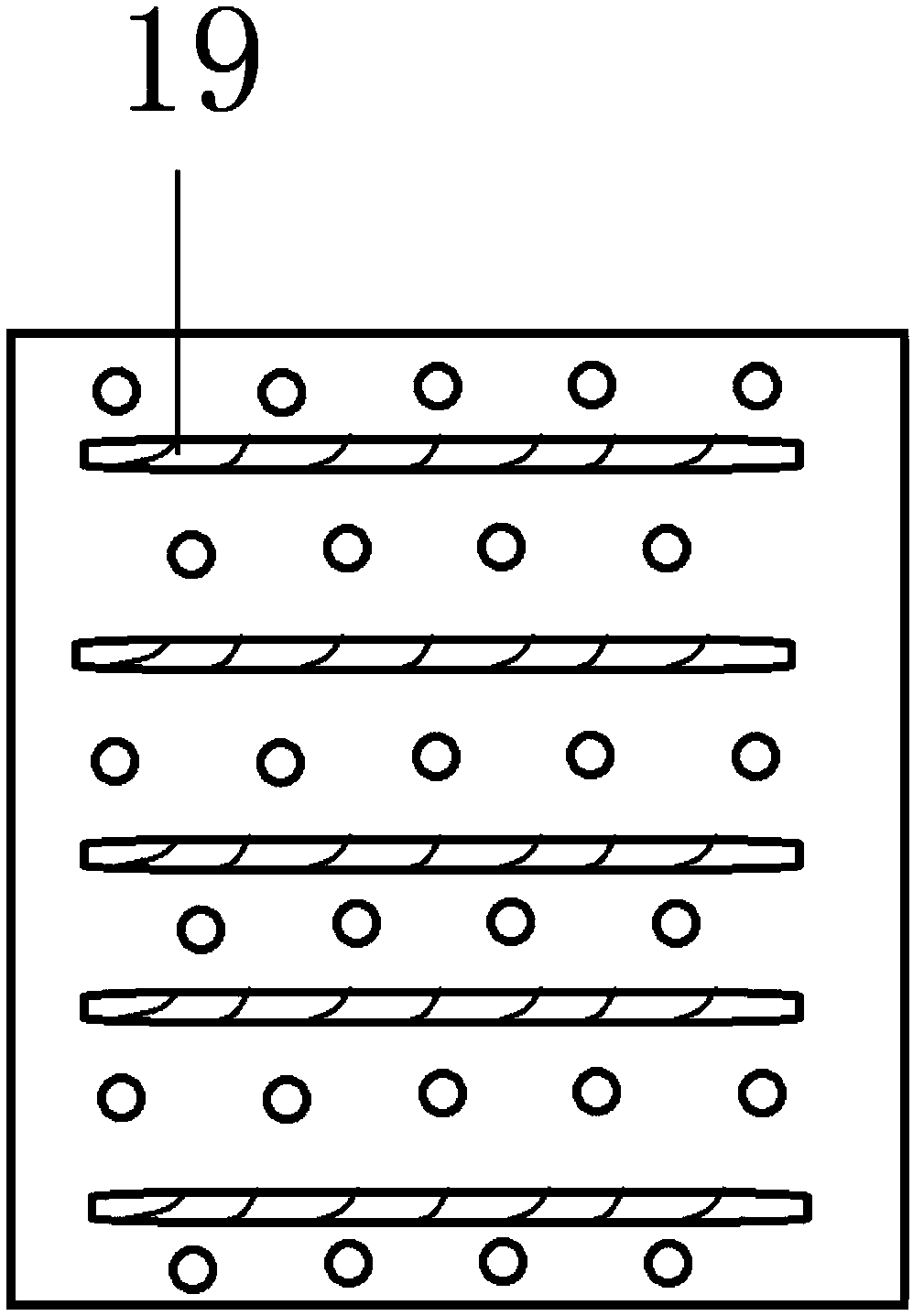 Efficient gravel screening water recycling device