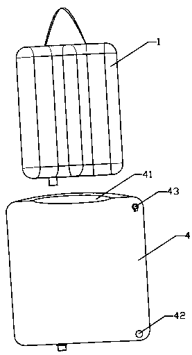 Flexible ureteroscope perfusion equipment having air pressure perfusion pump