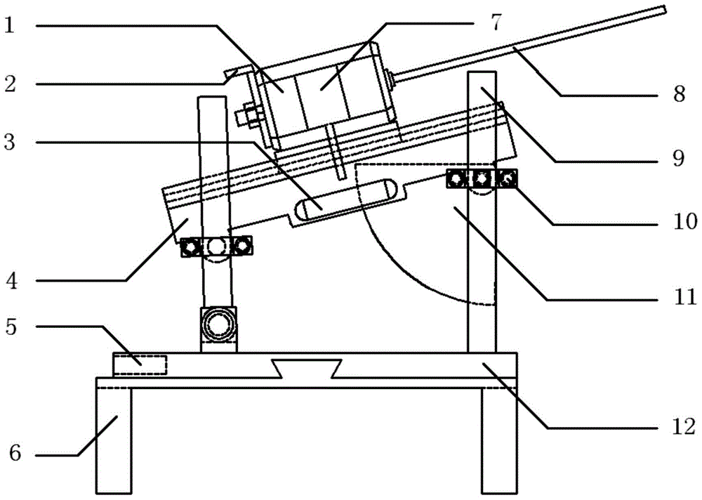 A three-way precise positioning similar simulation roadway micro-drilling rig