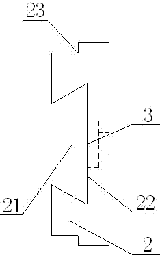 Panel furniture fast connecting piece